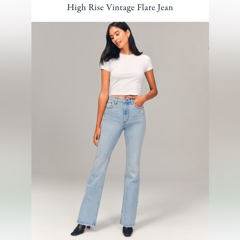 70’s Vintage flare ultra high rise Jean - ABERCROMBIE & FITCH